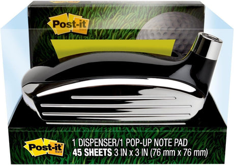 3x Post-it Pop-Up Notes Golf Dispenser 76x76mm - GOLF-330 (Bulk Pack)