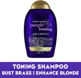 Ogx Blonde Enhance + Purple Toning Shampoo For Blonde Coloured Hair 385ml