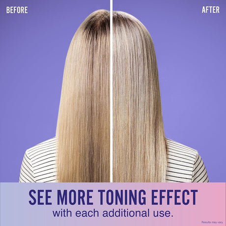 Ogx Blonde Enhance + Purple Toning Shampoo For Blonde Coloured Hair 385ml