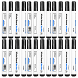 24x White Board Markers Bulk Pack - Black Colour Only