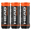 3x Head Padel Pro WPT Padel Balls Bulk Pack - 3 Cans of 3 Balls (9 Balls Total)