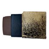Jacaru 5786 Mens Kangaroo Leather Flap Wallet - Bi-Fold with Coin Pocket (12 x 9.5cm)