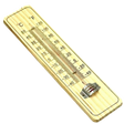WOODEN THERMOMETER Indoor Outdoor Glass Wall Hanging Room Sensor -  Natural