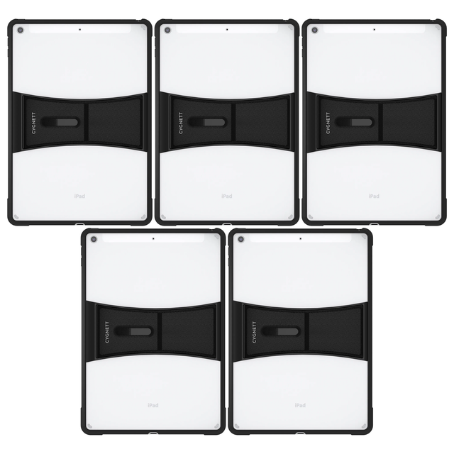 5x Cygnett AeroStand Magnetic Stand Case for iPad 10.2 Bulk Pack - Clear