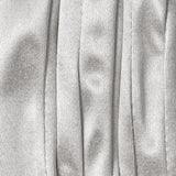 Dents Womens Long Above Elbow Satin Gloves  - Silver Grey