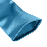 Dents Womens Long Opera Satin Gloves in Teal