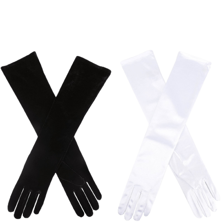 Dents Womens Semi-Sheen Finish Elbow Length Evening Gloves Formal Ball Prom Deb - Black