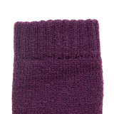 Dents Womens Cable Knit Cosy-Lined Gloves in Amethyst