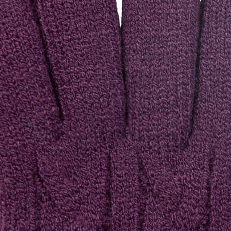 Dents Womens Cable Knit Yarn Lined Gloves - Amethyst (One Size)
