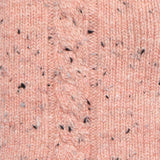 Dents Womens Cable Knit Gloves with Marl Yarn - Pink