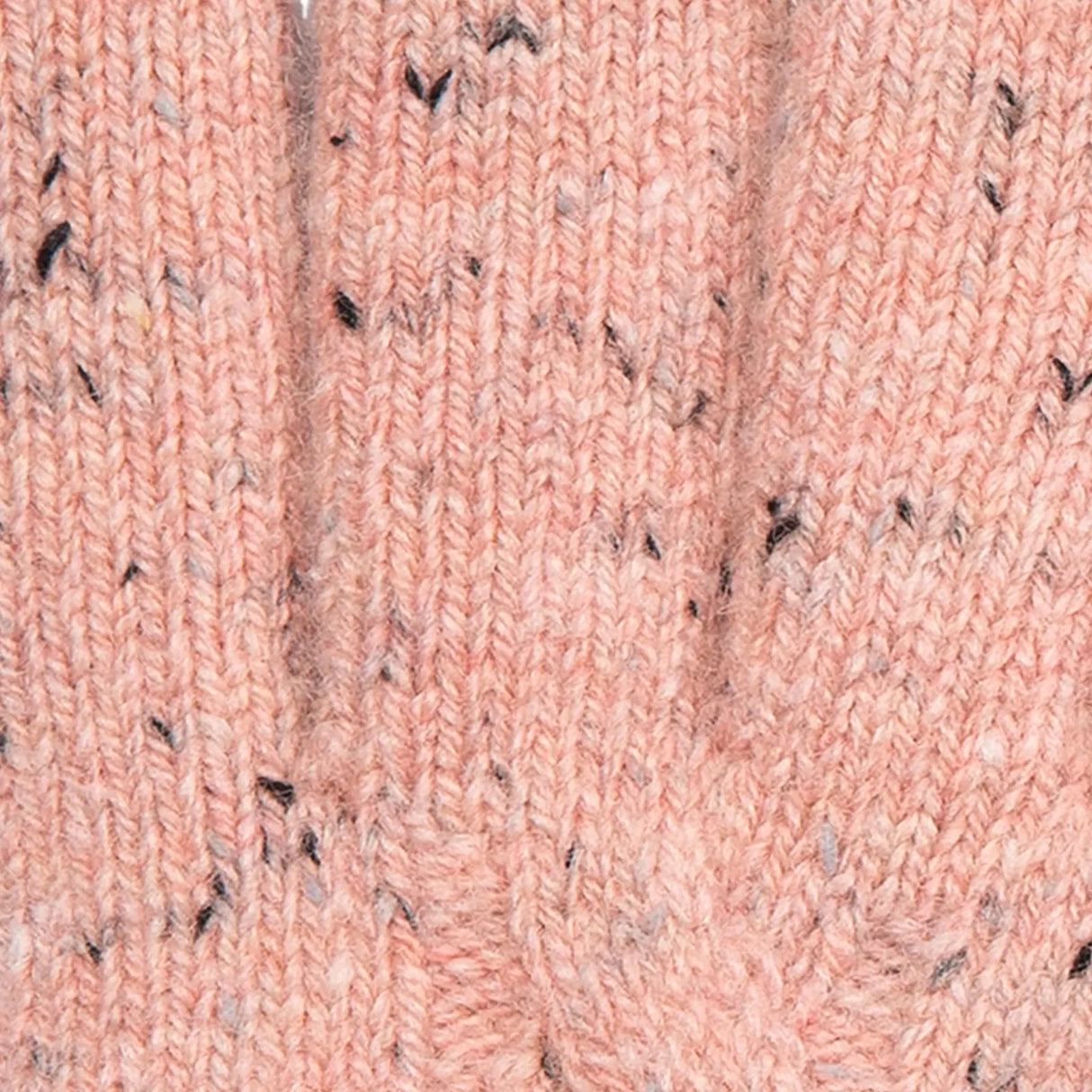 Dents Womens Cable Knit Gloves with Marl Yarn - Pink