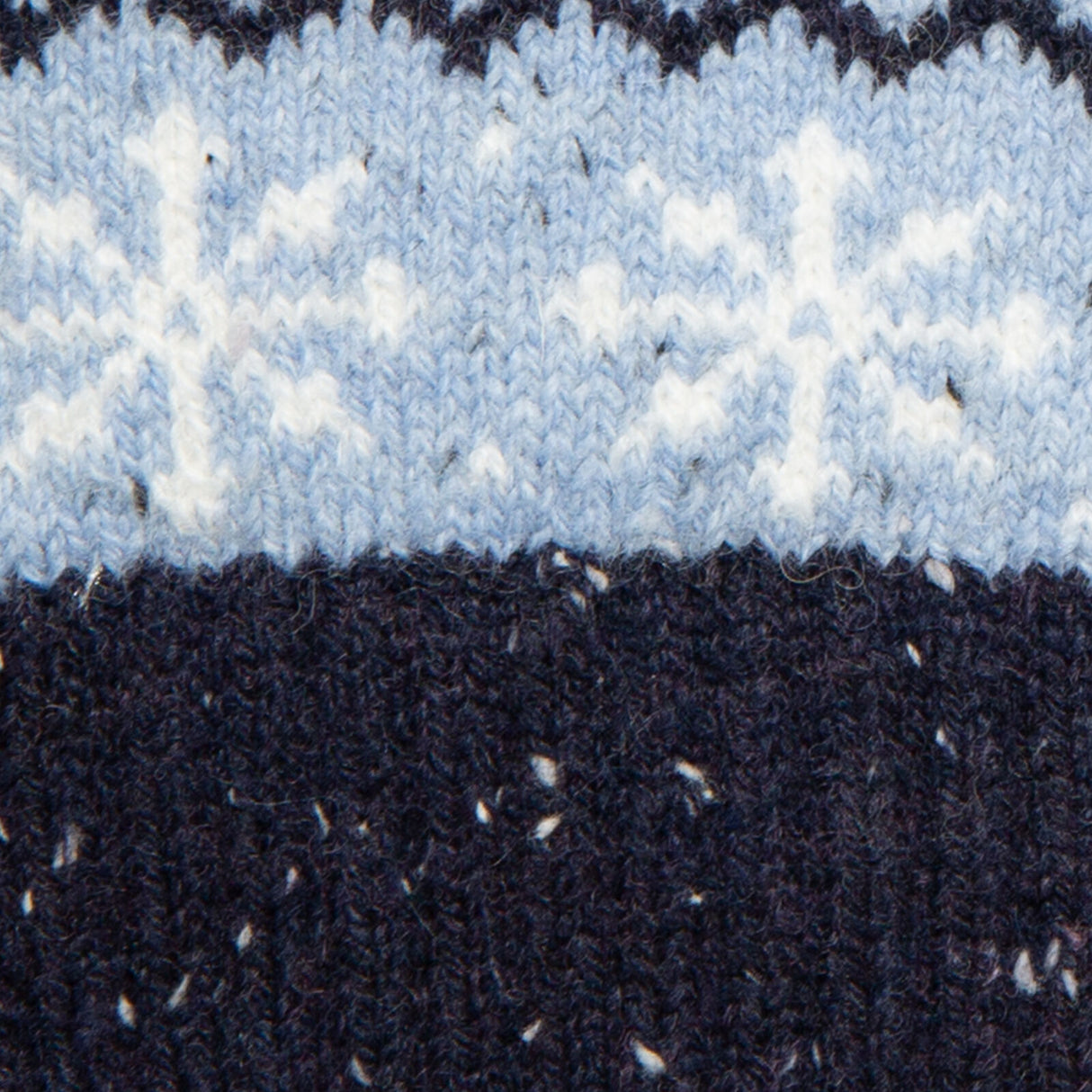 Dents Womens Jacquard Fair Isle Marle Yarn Knitted Gloves - Cornflower Blue