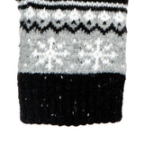 Dents Womens Jacquard Fair Isle Marle Yarn Knitted Gloves - Dove Grey