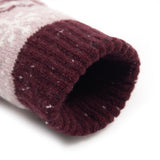 Dents Womens Jacquard Fair Isle Marle Yarn Knitted Gloves - Lilac