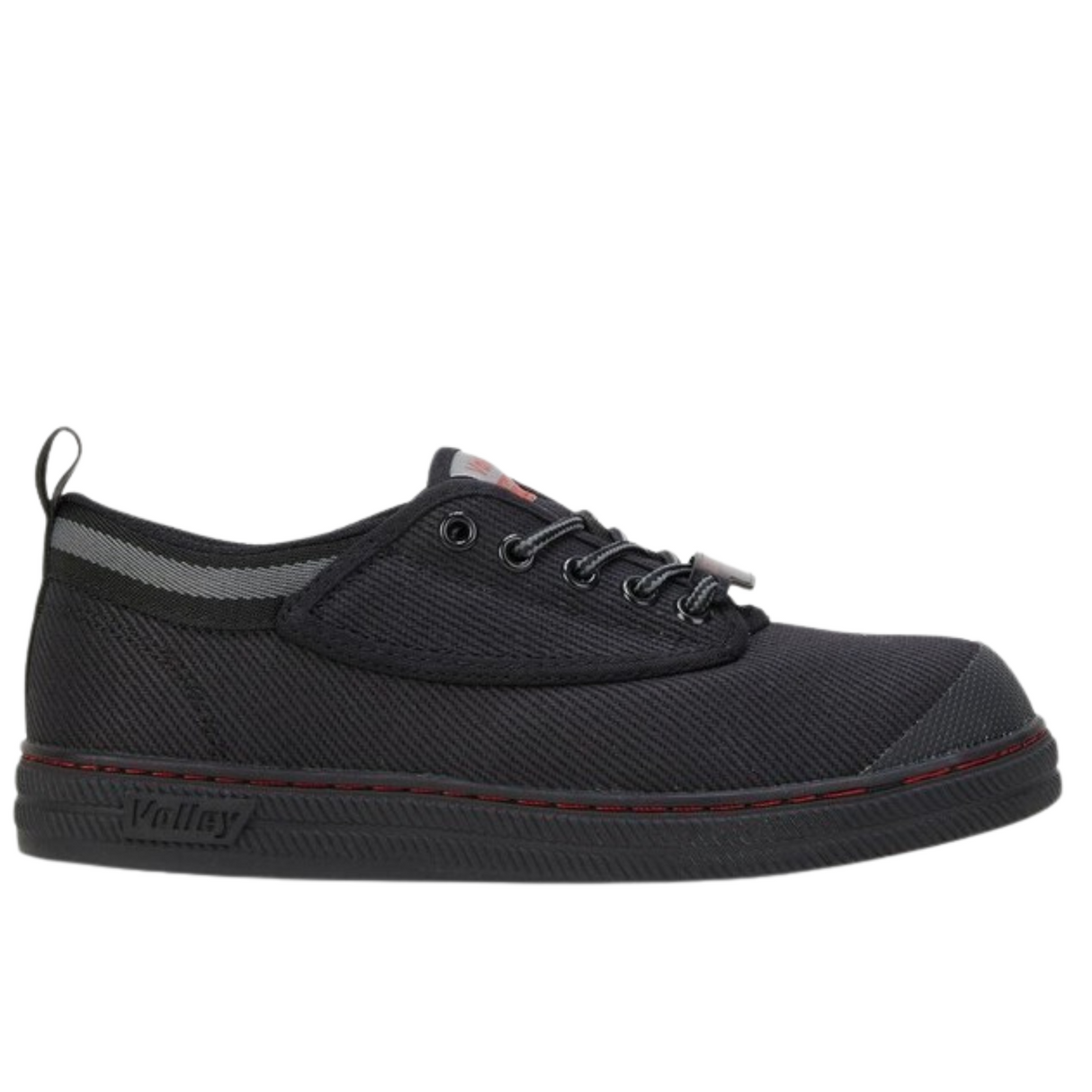 Volley Steel Cap Mens Shoes - Black/Grey (Original Safety Sneakers For Tradies)