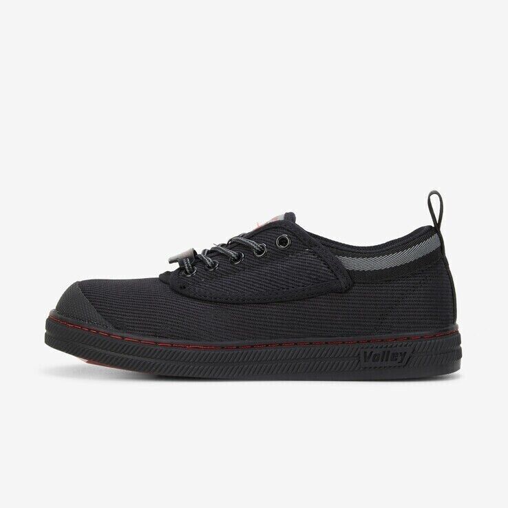 Volley Steel Cap Mens Shoes - Black/Grey (Original Safety Sneakers For Tradies)