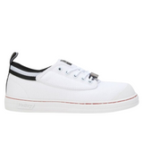 Volley Steel Cap Mens Shoes - White/Black (Original Safety Sneakers For Tradies)