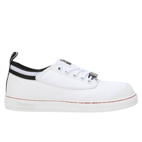 Volley Steel Cap Mens Shoes - White/Black (Original Safety Sneakers For Tradies)