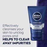 NIVEA Men Protect & Care Exfoliating Face Scrub Wash Aloe Vera 75ml