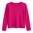 idyl Womens Cashmere Wool Pullover Jumper - Pink (Fine Knit Sweater)
