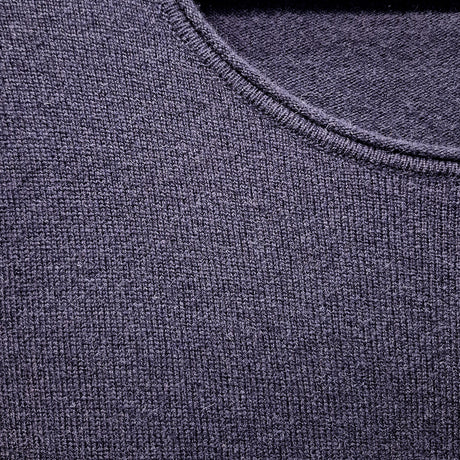 idyl Womens Cashmere Wool Pullover Jumper - Navy Blue (Fine Knit Sweater)