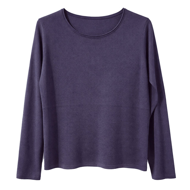 idyl Womens Cashmere Wool Pullover Jumper - Navy Blue (Fine Knit Sweater)