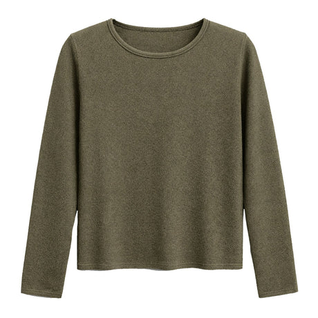 idyl Womens Cashmere Wool Pullover Jumper - Green (Fine Knit Sweater)