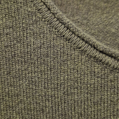 idyl Womens Cashmere Wool Pullover Jumper - Green (Fine Knit Sweater)