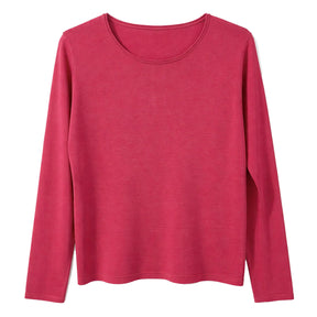 Cashmere Wool Fine Knit Jumper in Red - XL