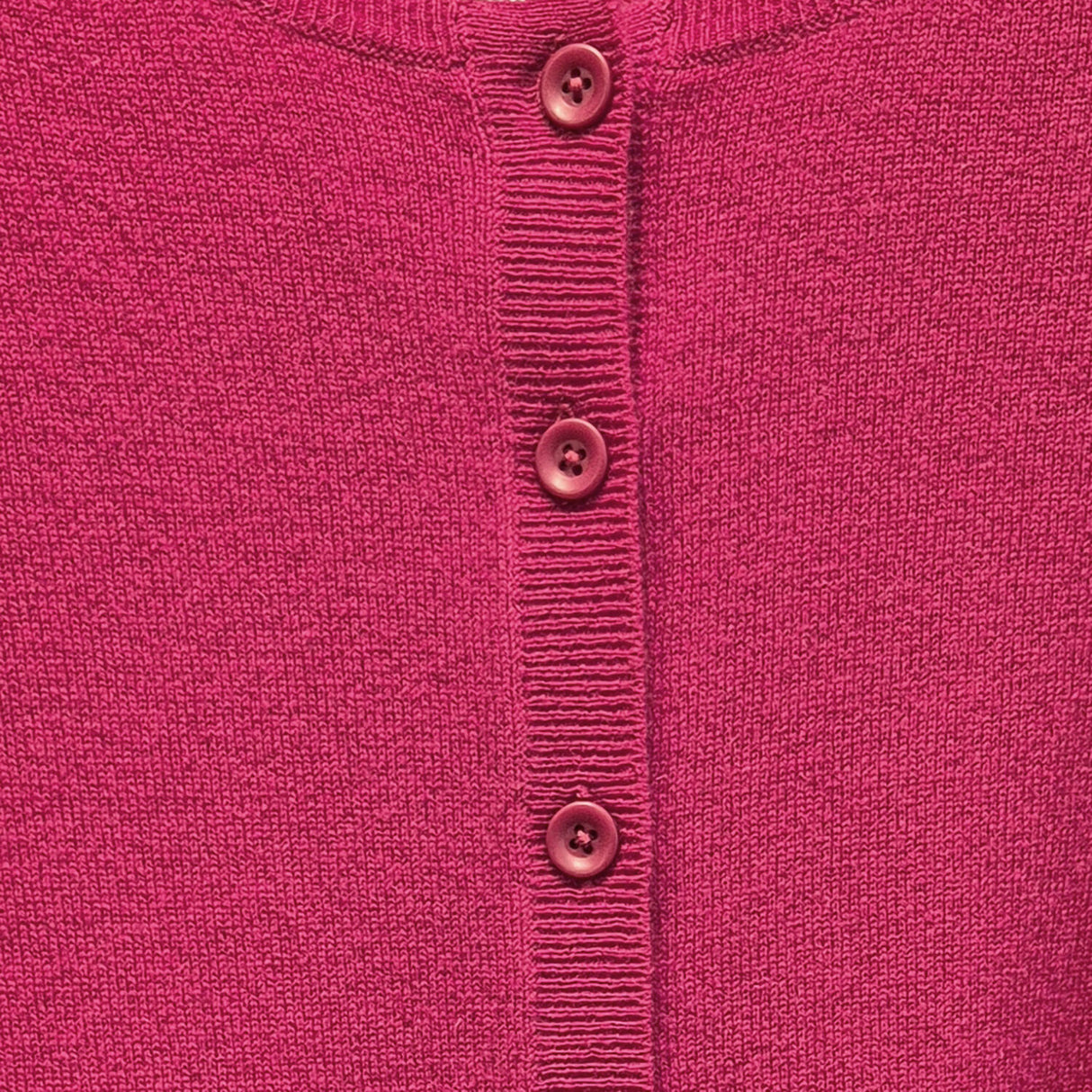 idyl Womens Cashmere Wool Fine Knit Button Cardigan - Pink (Regular Length Sweater)