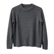 idyl Womens Cashmere Wool Funnel Neck Jumper - Charcoal (Chunky Knit Pullover Sweater)