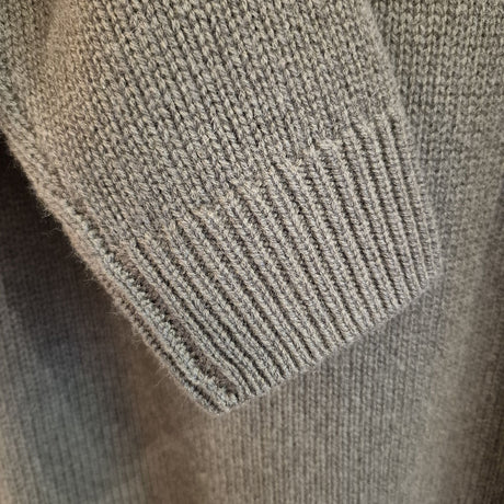 idyl Womens Cashmere Wool Funnel Neck Jumper - Green (Chunky Knit Pullover Sweater)