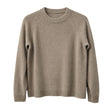 idyl Womens Cashmere Wool Funnel Neck Jumper - Green (Chunky Knit Pullover Sweater)