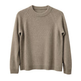 idyl Womens Cashmere Wool Funnel Neck Jumper - Green (Chunky Knit Pullover Sweater)
