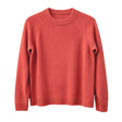 idyl Womens Cashmere Wool Funnel Neck Jumper - Orange (Chunky Knit Pullover Sweater)