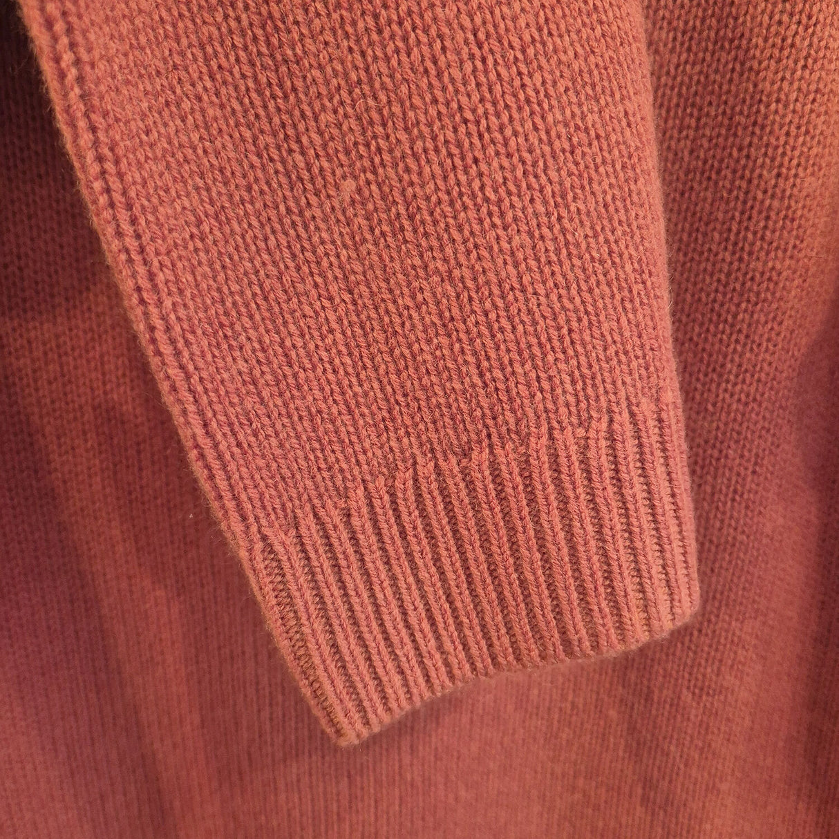 idyl Womens Cashmere Wool Funnel Neck Jumper - Orange (Chunky Knit Pullover Sweater)
