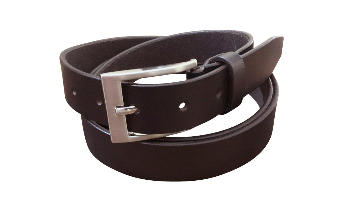 Jacaru 6012 Womens Leather Belt 30mm - Brown (Silver Buckle & Gift Tin)