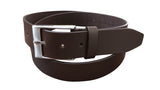 Jacaru 6013 Mens Leather Belt 40mm - Brown (Silver Buckle & Gift Tin)