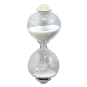 Dulton Magnetic Sandglass Kitchen Timer - Ivory (3 Minute)