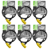 6x 80cm Bicycle Lock with Keys Bulk Pack (Bike & Scooter)