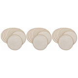 30x Reusable Round Cotton Steamer Cloth Mats Pack - 22cm