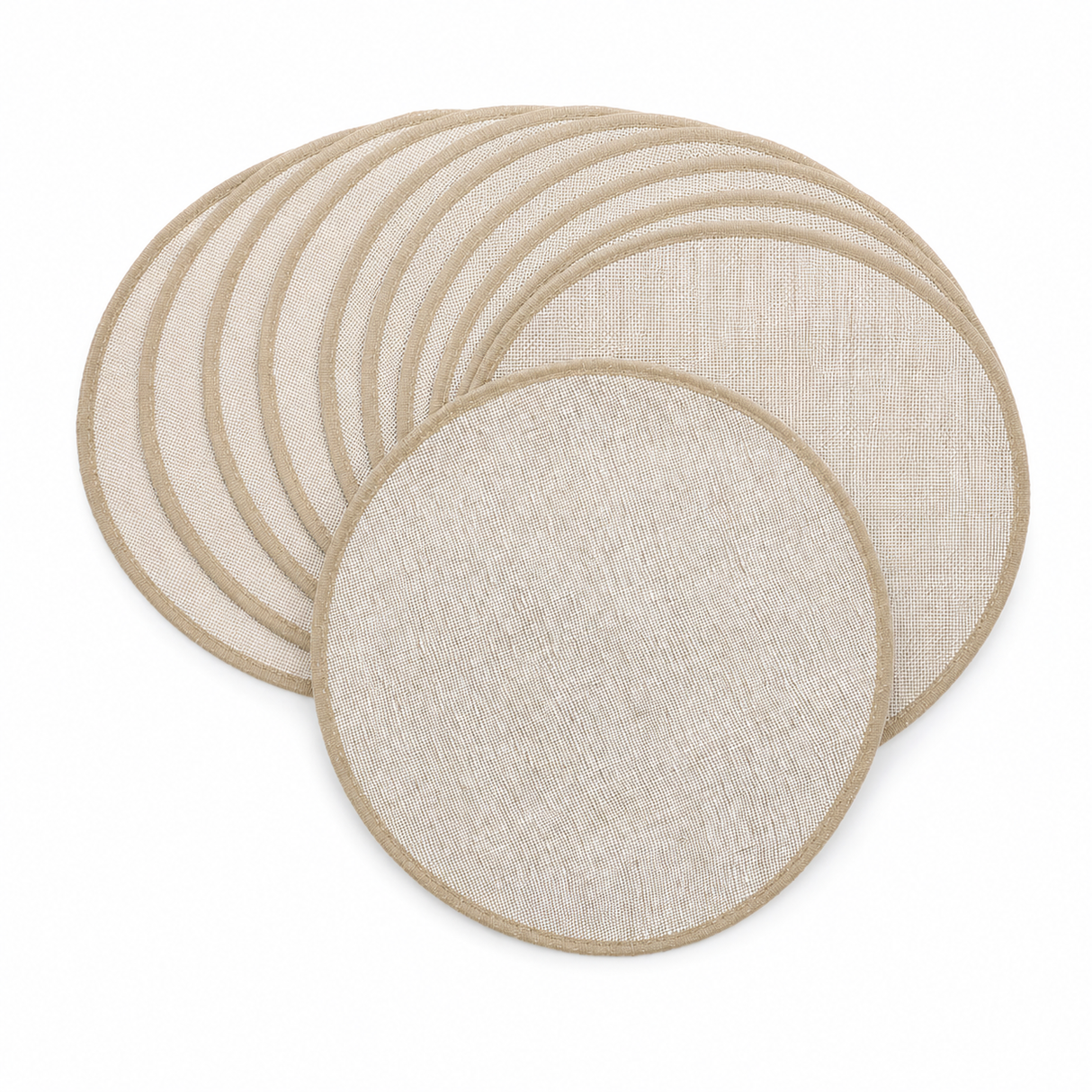 10x Reusable Round Cotton Steamer Cloth Mats - 22cm