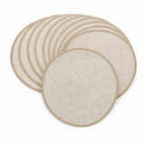 10x Reusable Round Cotton Steamer Cloth Mats - 22cm