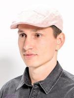 Stetson Mens Medison Linen Stripe Flat Cap Ivy Golf - Red