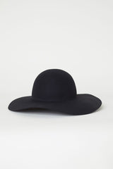 Maddison Avenue Womens Adjustable Wool Fedora Panama Hat Bow One Size - Black - Black