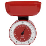 Propert 5kg Cardinal Mechanical Kitchen Scale in Red