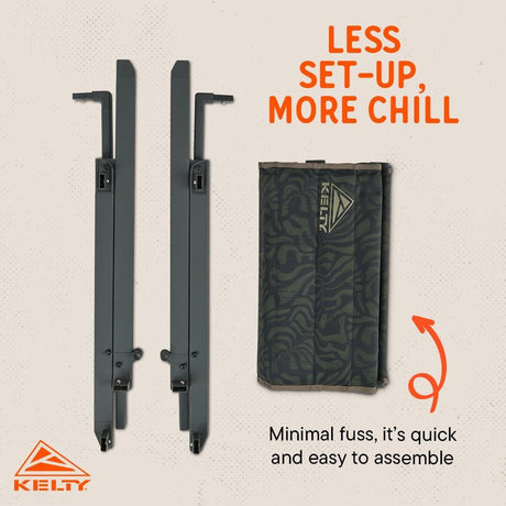 Kelty Rad-Arondack Portable Folding Camp Chair with Carry Bag