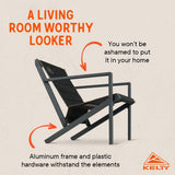 Kelty Rad-Arondack Portable Folding Camp Chair with Carry Bag