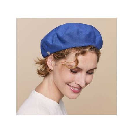 Laulhere Heritage Unisex Summer Cotton Beret - Blue