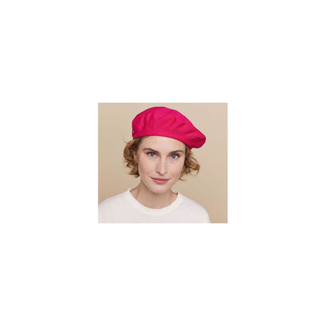 Laulhere Heritage Unisex Summer Cotton Beret - Bright Rose